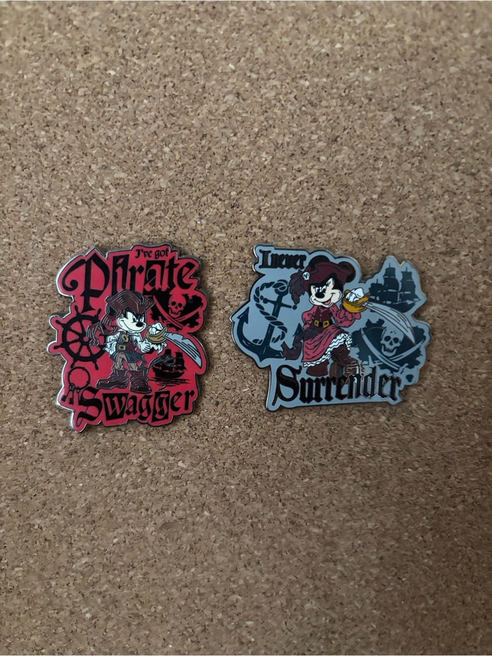 Disney Parks Disneyland pirates of the Caribbean Mickey Mouse Minnie mouse pins
